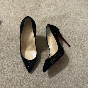 Christian Louboutin Pigalle Follies 100 Velvet Galactica